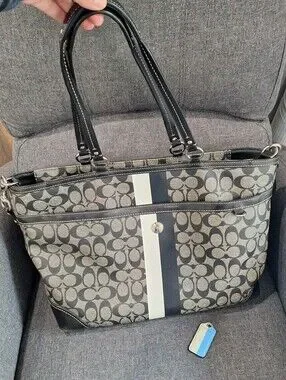Coach | Bags | Coach Chelsea Heritage Stripe Diaper Bag Tote | Poshmark
